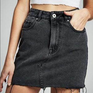 Faded Black Mini Skirt